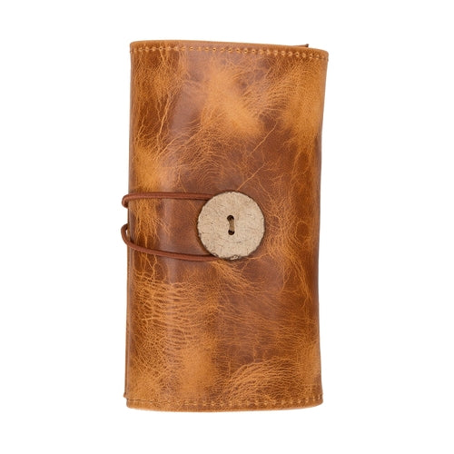 Lumiere Noure Leather Travel Cable Organiser – Rollable Cord & Accessory Wrap for Travel