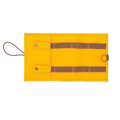 Lumiere Noure Leather Travel Cable Organiser – Rollable Cord & Accessory Wrap for Travel