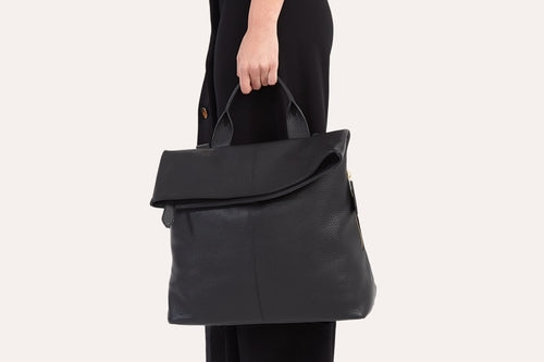 Lumiere Noure Leather Fold Over Tote