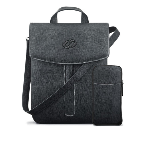 Lumiere Noure Premium Leather Crossbody Tablet Bag – Fits Tablets Up to 13" | Handcrafted Full-Grain Leather