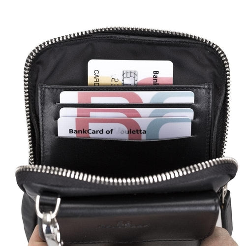 Lumiere Noure Genuine Leather Crossbody Bag – Universal Phone Wallet for Screens Up to 6.5" | Handmade