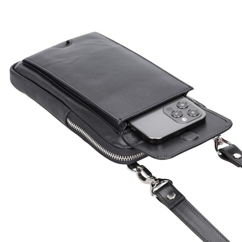 Lumiere Noure Genuine Leather Crossbody Bag – Universal Phone Wallet for Screens Up to 6.5" | Handmade