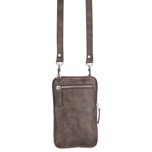 Lumiere Noure Genuine Leather Crossbody Bag – Universal Phone Wallet for Screens Up to 6.5" | Handmade