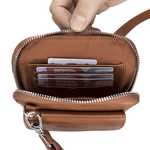 Lumiere Noure Genuine Leather Crossbody Bag – Universal Phone Wallet for Screens Up to 6.5" | Handmade
