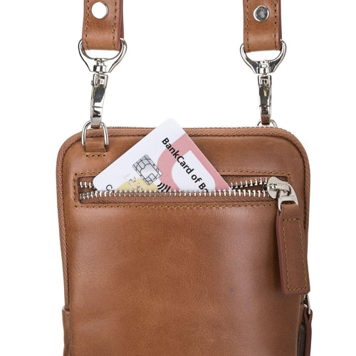 Lumiere Noure Genuine Leather Crossbody Bag – Universal Phone Wallet for Screens Up to 6.5" | Handmade